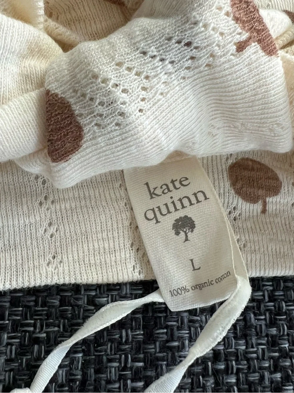 NWT Kate Quinn Baby’s Organic Cotton Bow Headband Size Large (12-24 Months)